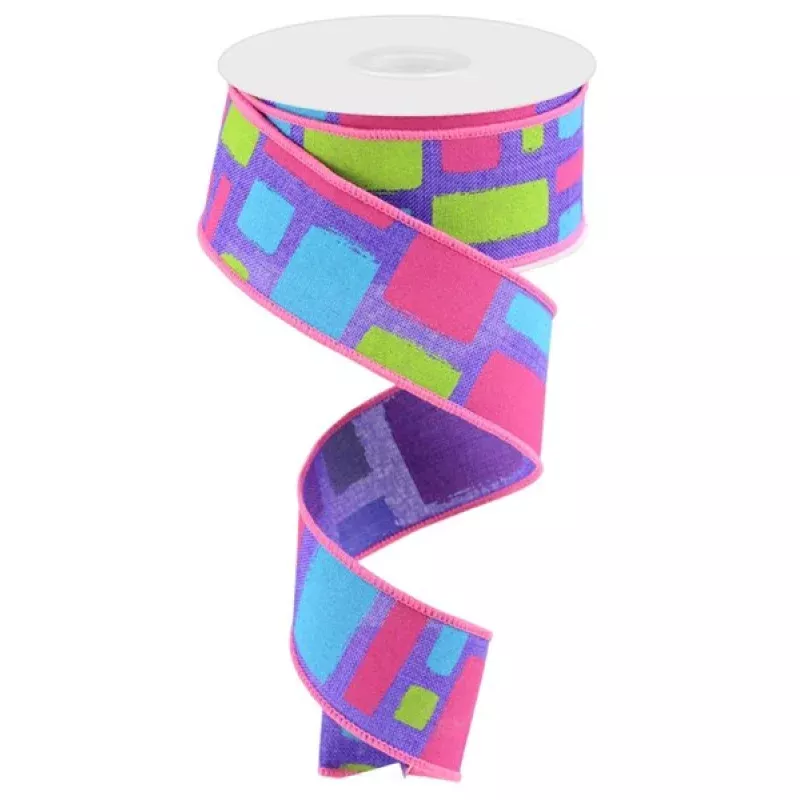 1.5X10yd Bold Brush Strokes/Royal