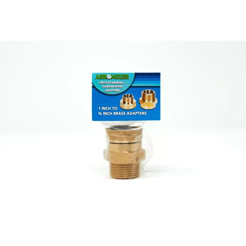 1 to 3/4 Brass Hose Adapter