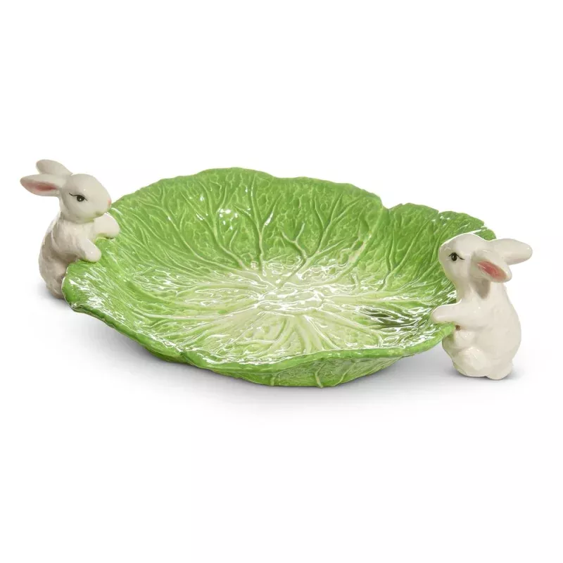 11.25 Bunnies on Cabbage Bowl