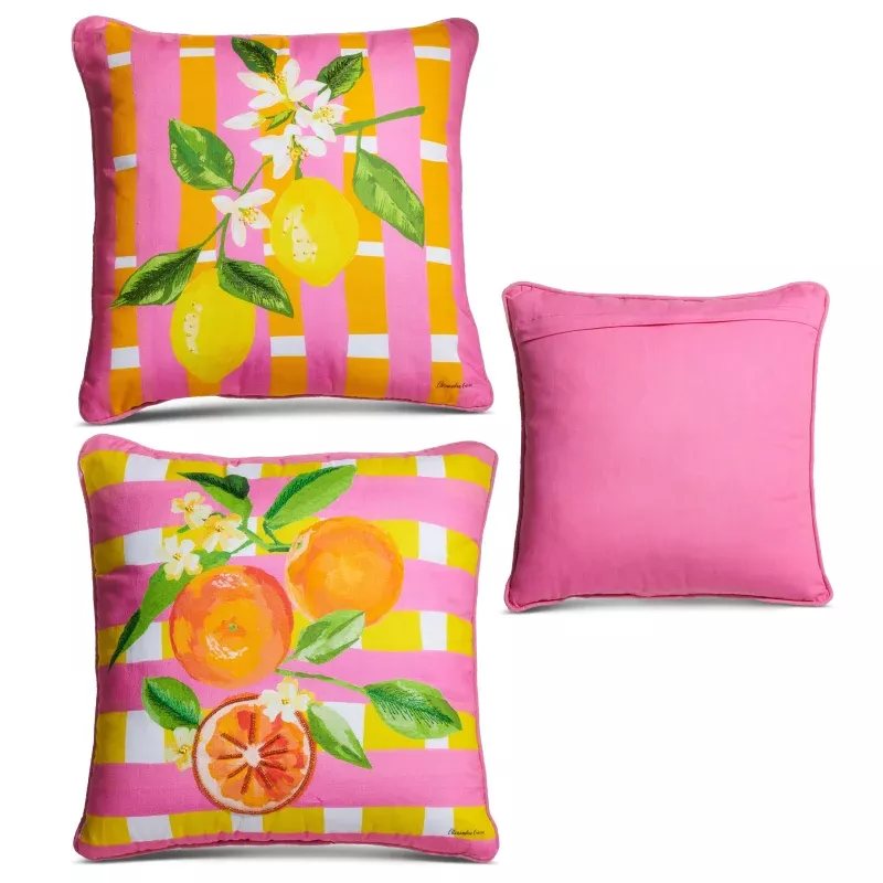 18 Citrus Weave Pillow- Sold Individually