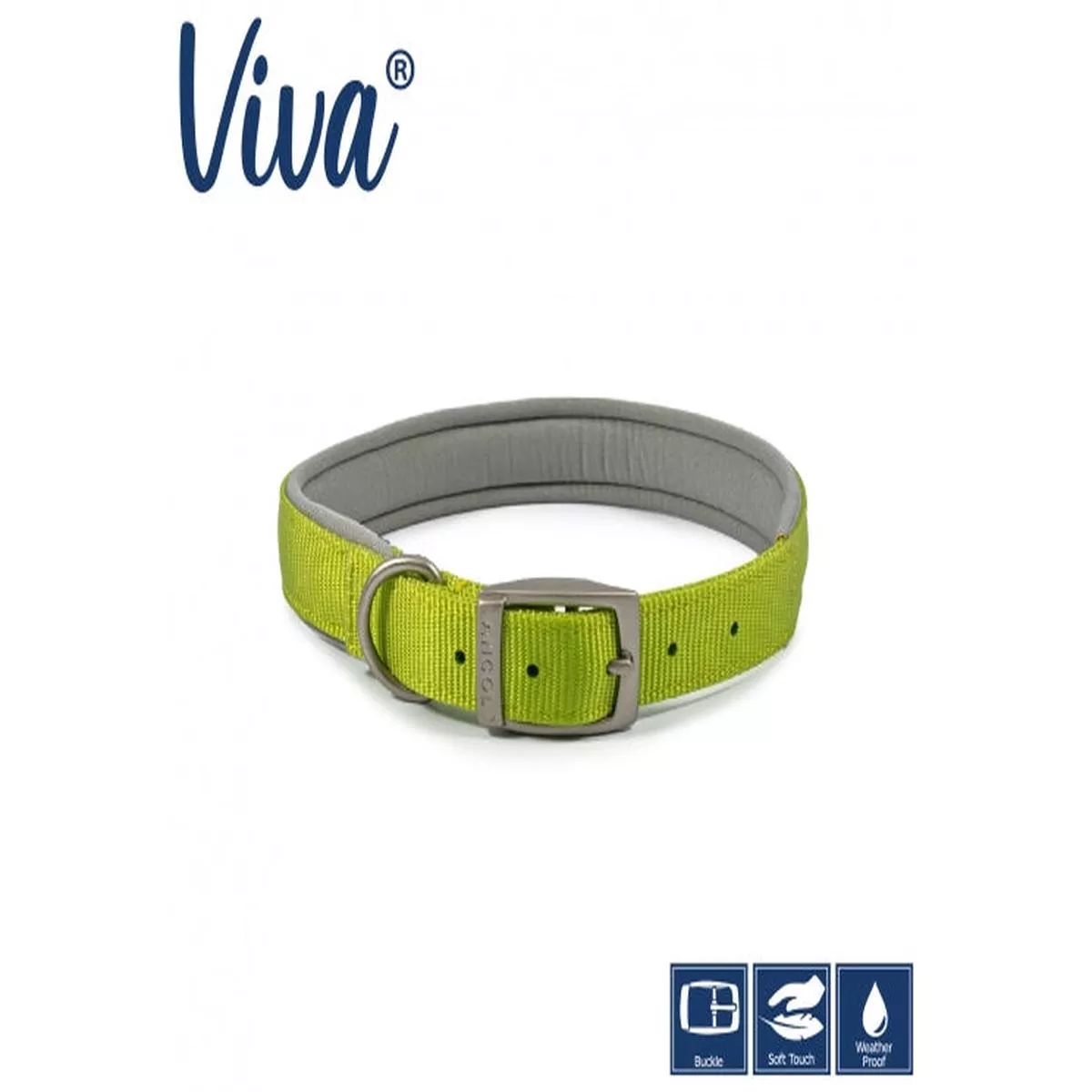 20″ Ancol Nylon Collar Lime Size 5
