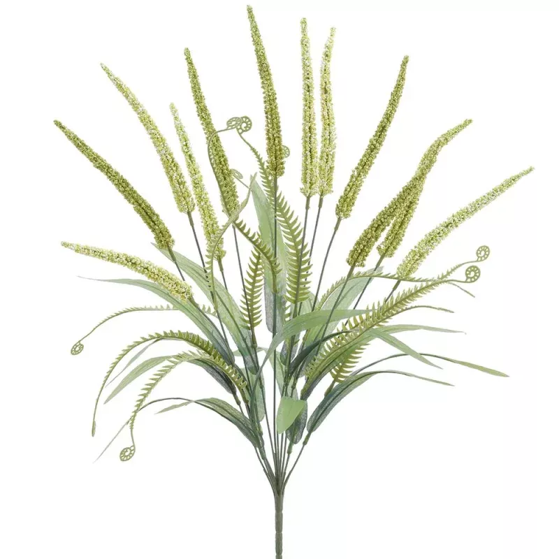 23 Inch Foxtail Bush Green Two Tone