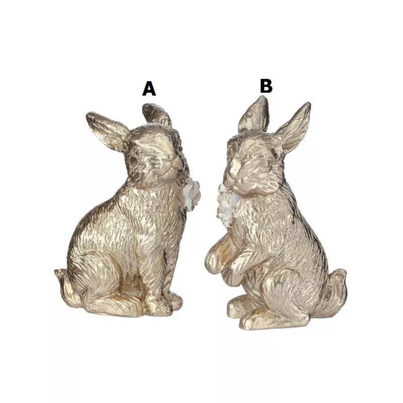4 Resin Golden Bunny – Sold Individually