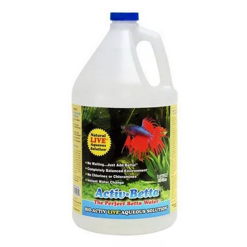 Activ-Betta, Activ-Betta Bio-Activ Live Aqueous Solution Betta Water Conditioner, 1 Gallon