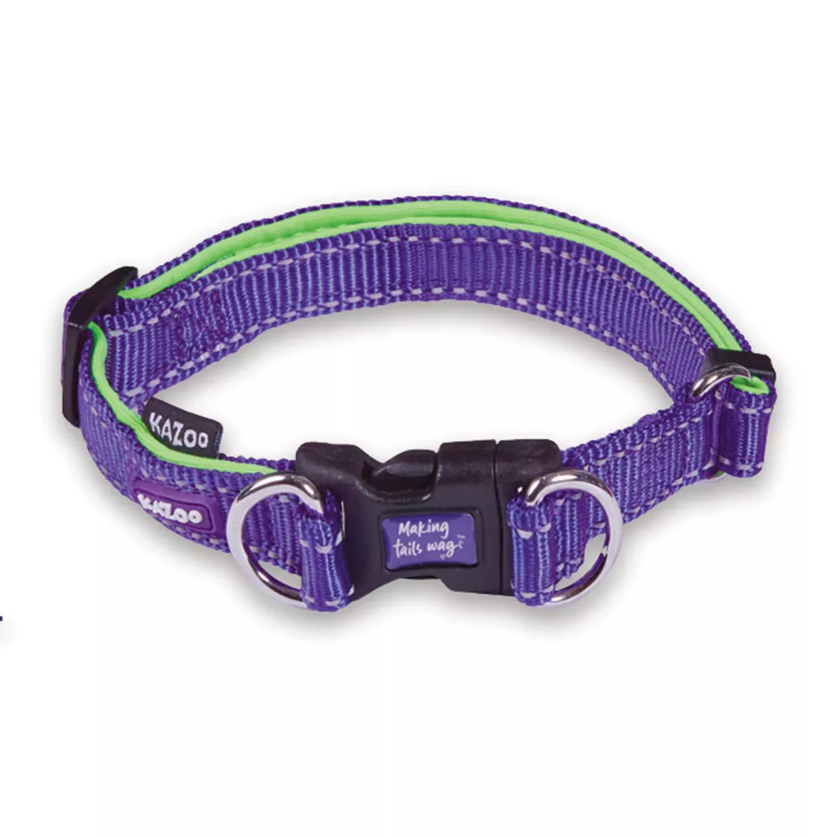 ACTIVE ADJUST NYLON COLLAR PURPLE MEDIUM