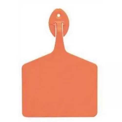 Allflex, Feedlot Tag Dark Orange Blank, Bag Of 50