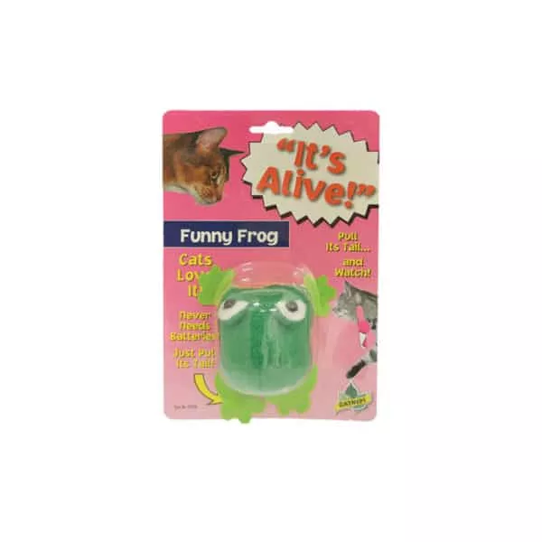 Amazing Pet It’s Alive Funny Frog Cat Toy