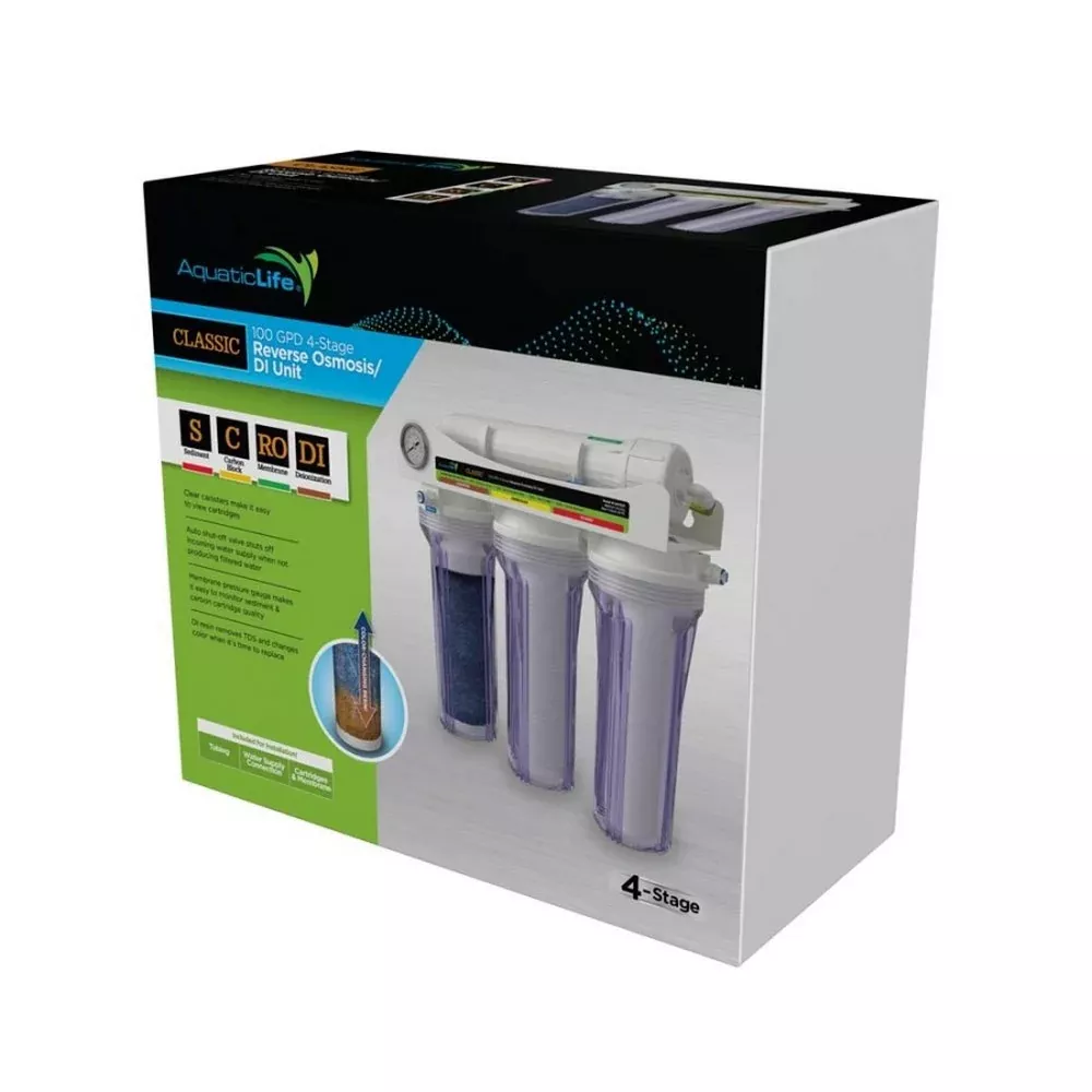 Aquatic Life, Aquatic Life Classic 4-Stage Reverse Osmosis/Deionization System, 1 Each
