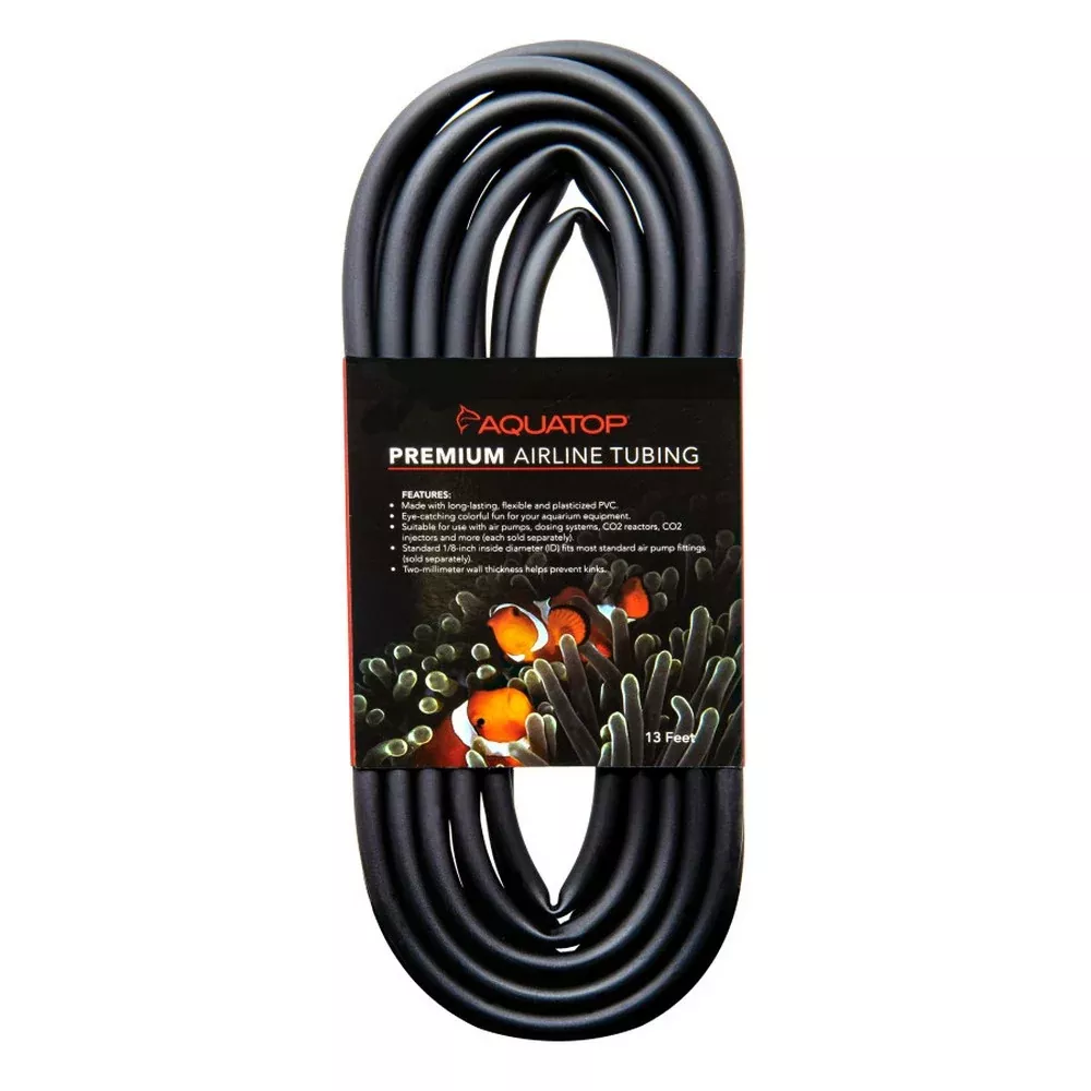 Aquatop, Aquatop Airline Tubing, Black,13 Feet