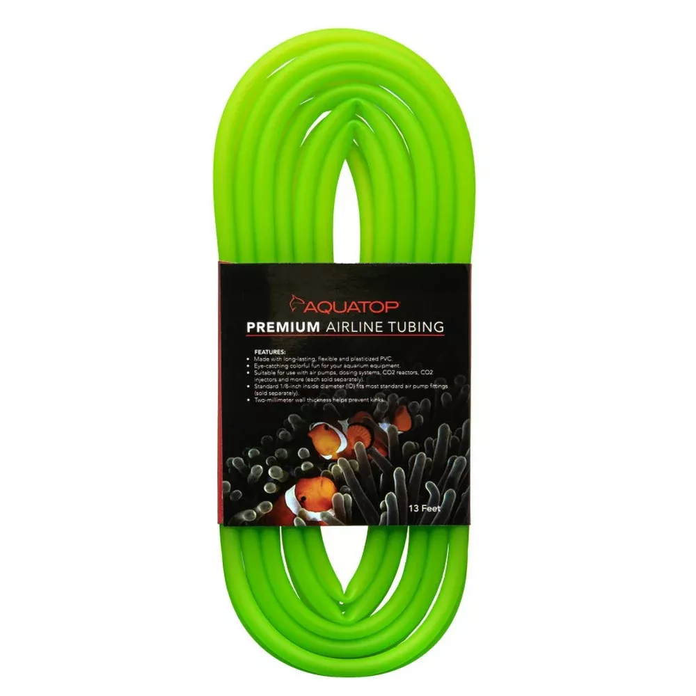 Aquatop, Aquatop Airline Tubing, Neon Green,13 Feet