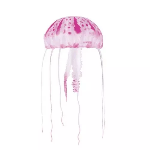 Aquatop, Aquatop Floating Jellyfish Aquarium Ornament, Pink,4 Inches, 1 Pack