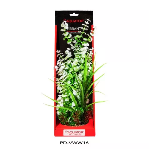 Aquatop, Aquatop Vibrant Wild Plant, White, 1 Each/16 in