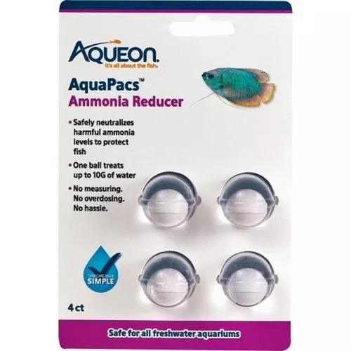 Aqueon, Aqueon AquaPacs Ammonia Reducer, 10 Gallons / 4 Count