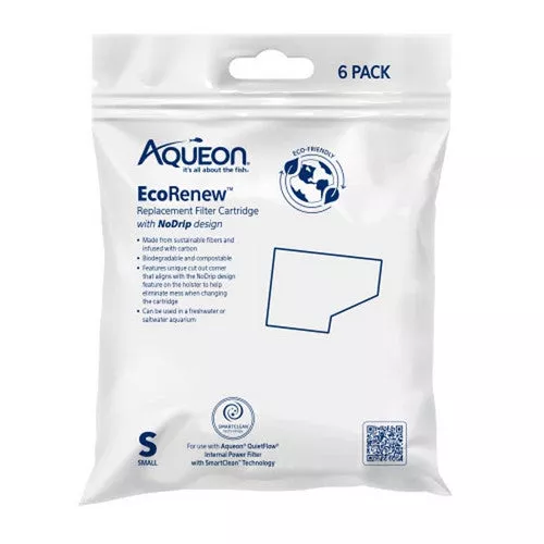 Aqueon, EcoRenew Filter Cartridges, 6 Count / Small