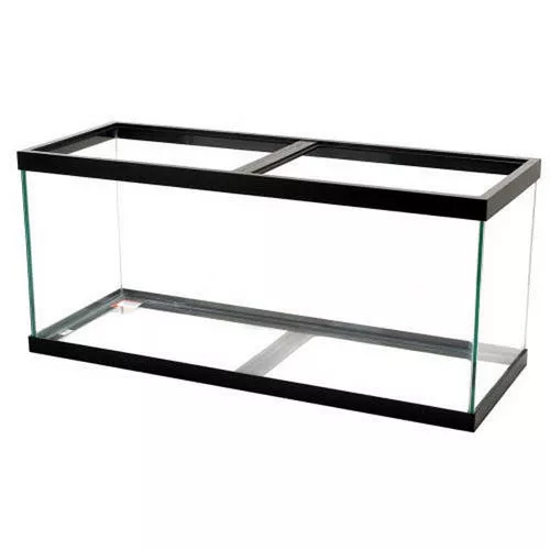 Aqueon, Standard Glass Rectangle Aquarium Black Silicone, 75 Gallons / Black