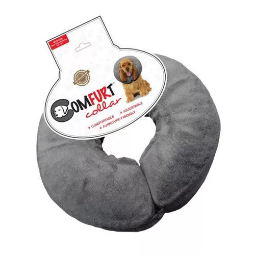 Arlee Pet Products, Arlee Pet Products Poly Filled Adjustable E-Collar, Charcoal,Medium