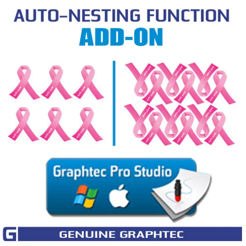 Auto Nesting Function add-on for Graphtec Pro Studio