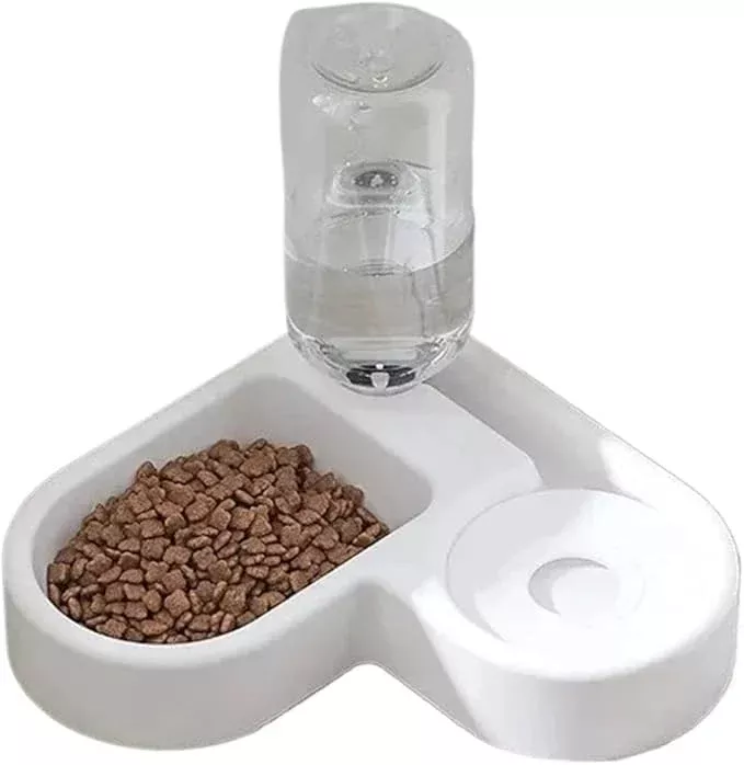 Automatic Drinking Love Pet Bowl Moisture-Proof Cat Dog Basin Dual-use Multi-Functional and Feeding