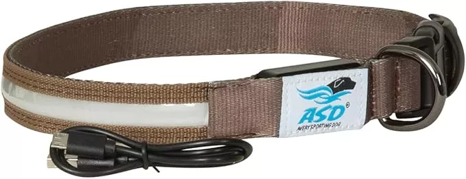 Avery Outdoors Sporting Dog Lighted Collar (Large, Marsh Brown)
