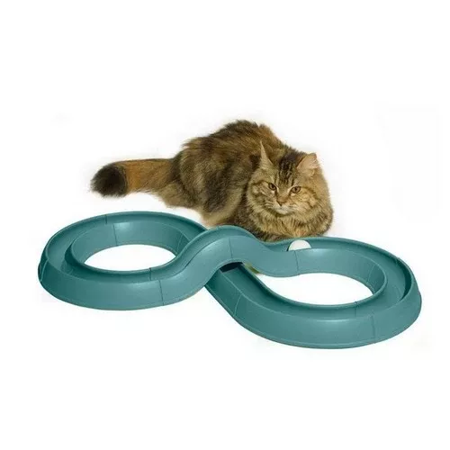 Bergan, Bergan Turbo Track Cat Toy, 1 Each / Slate Blue