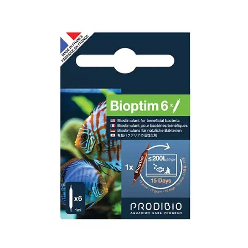 Bioptim (6 Vials) Stimulates Beneficial Bacteria (Freshwater) – Prodibio