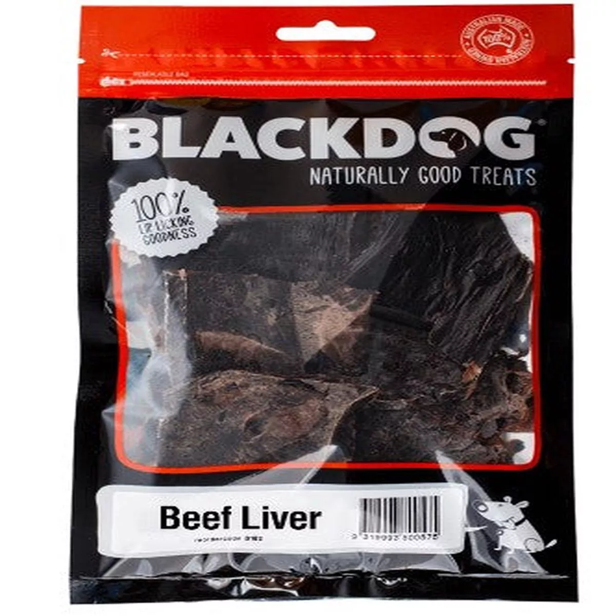 BLACKDOG TREAT BEEF LIVER 150G