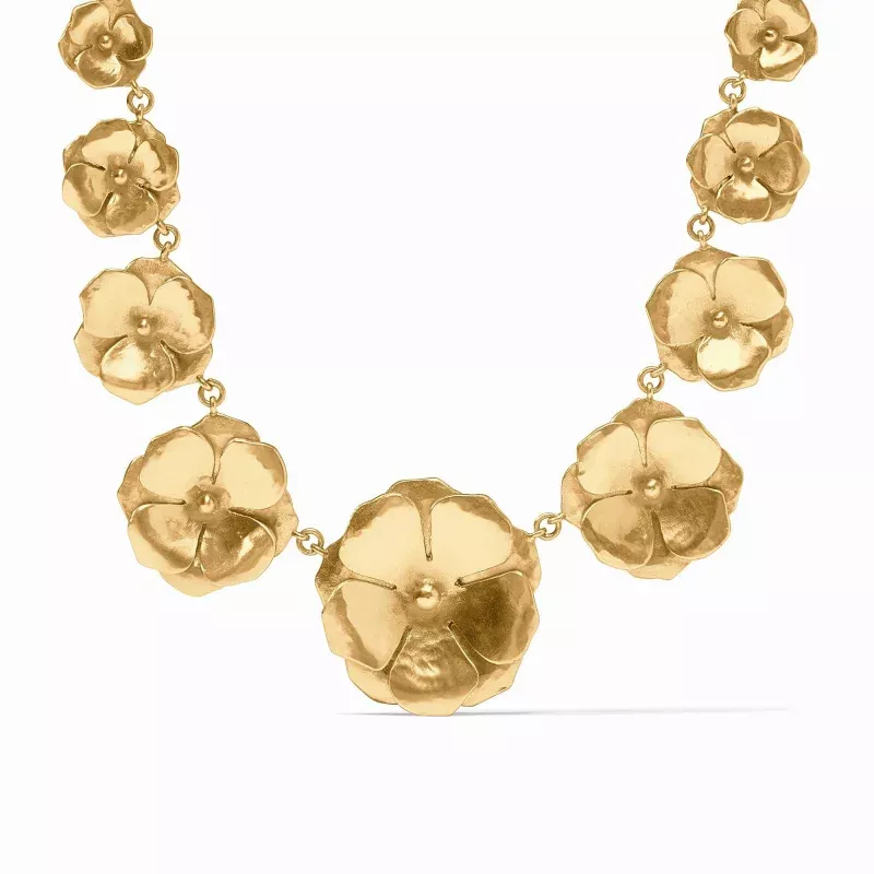 Bloom Statement Necklace Gold