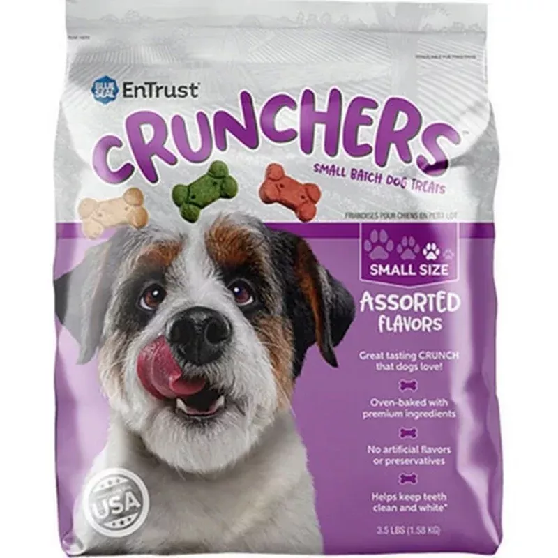 Blue Seal, Blue Seal Entrust Crunchers Small Batch Dog Treats, SMALL – 3.5 Lbs,Assorted