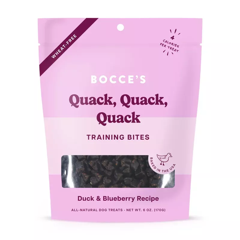 Bocce’s Bakery Quack Quack Quack Training Bites Dog Treats 6oz