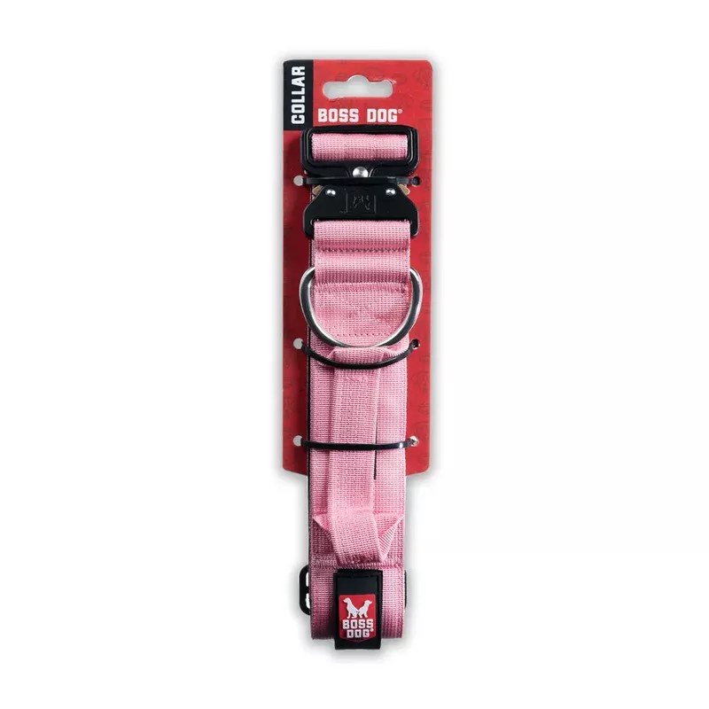 Boss Dog Tactical Collar – Pink