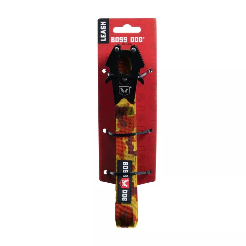 Boss Dog Tactical Leash – Orange Camo