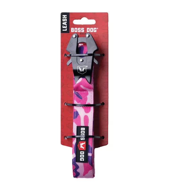 Boss Dog Tactical Leash – Pink Camo