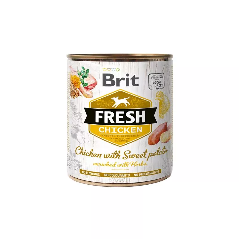 Brit Fresh tins 400g- Chicken with Sweet Potato