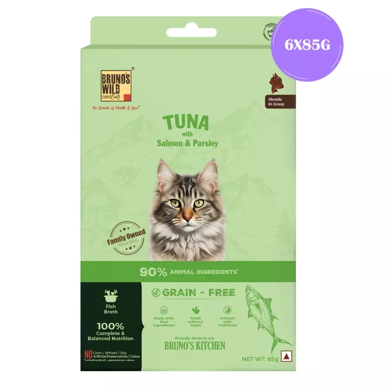 Bruno’s Wild Essentials Tuna with Salmon & Parsely Cat Wet Food