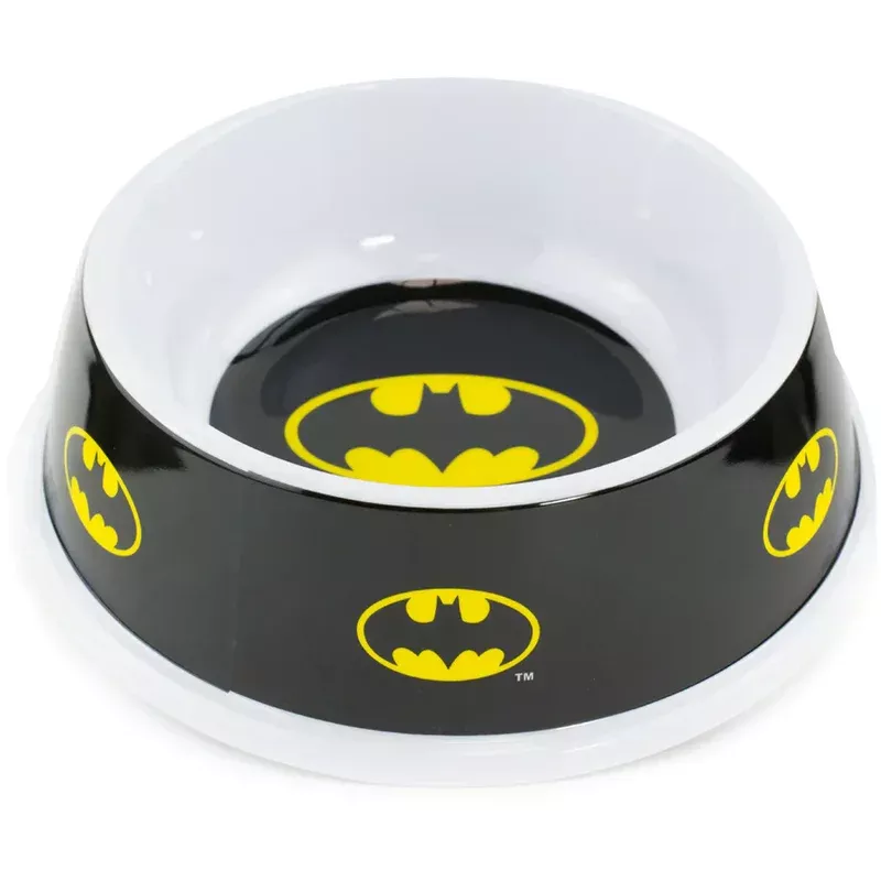 Buckle Down – Batman Black Yellow Single Melamine Pet Bowl 16oz