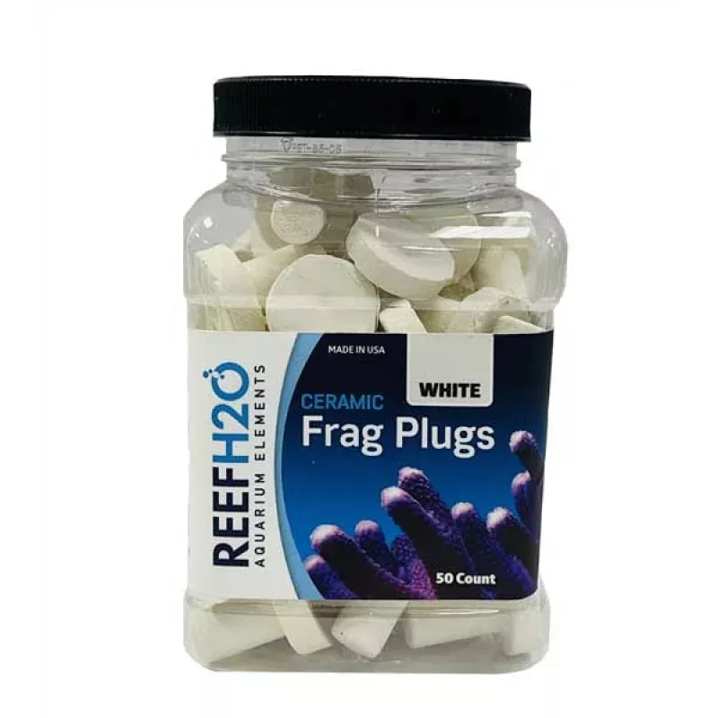 Bulk Ceramic White Frag Plugs (50 pc) – ReefH2O