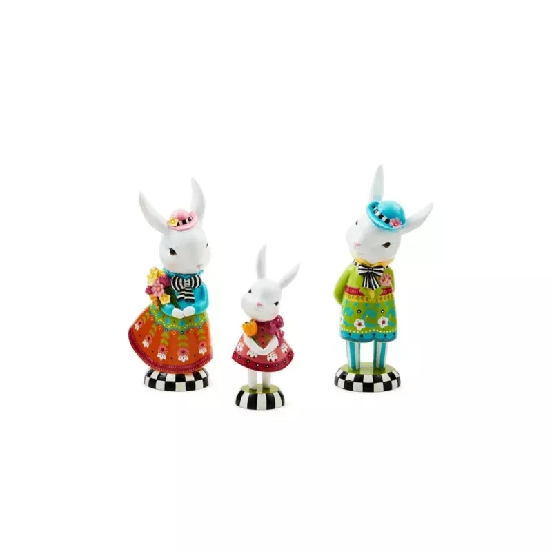 Calico Bunny Figures|Small&Medium&Large