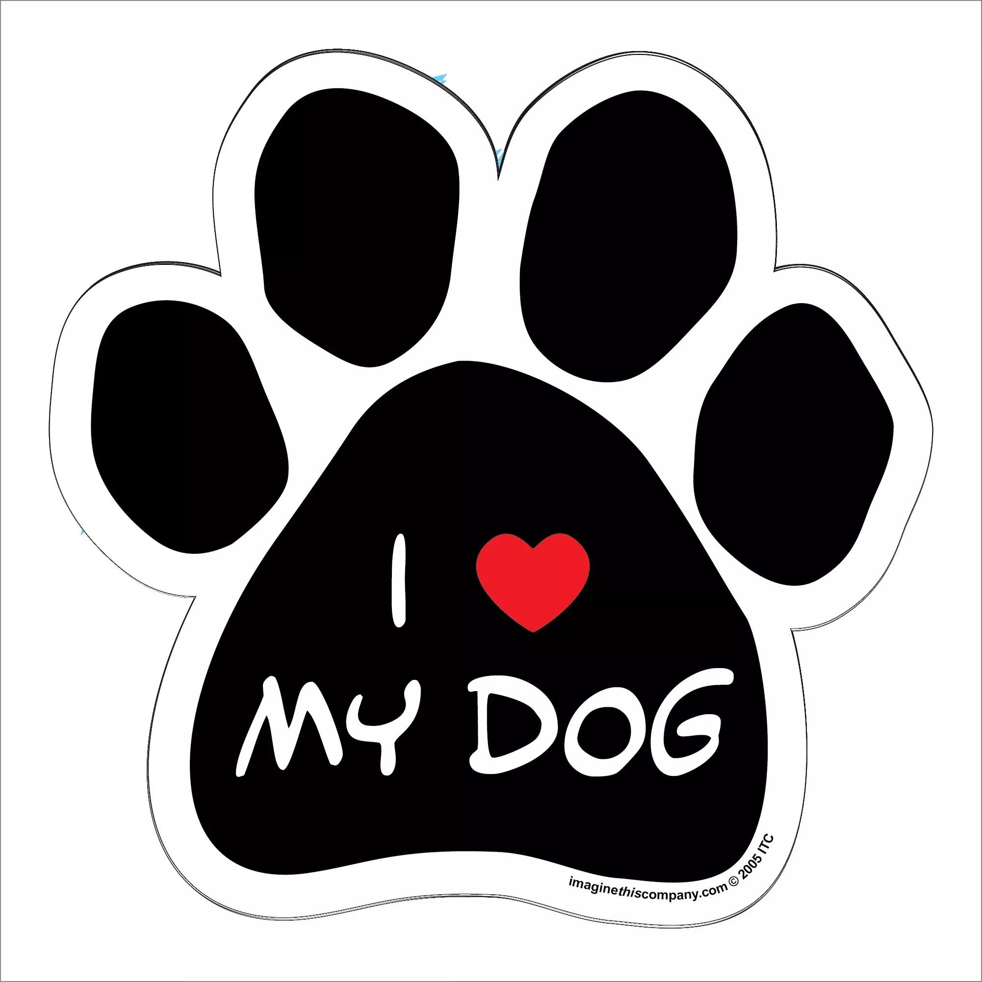 Car Magnet – I (Heart) My Dog