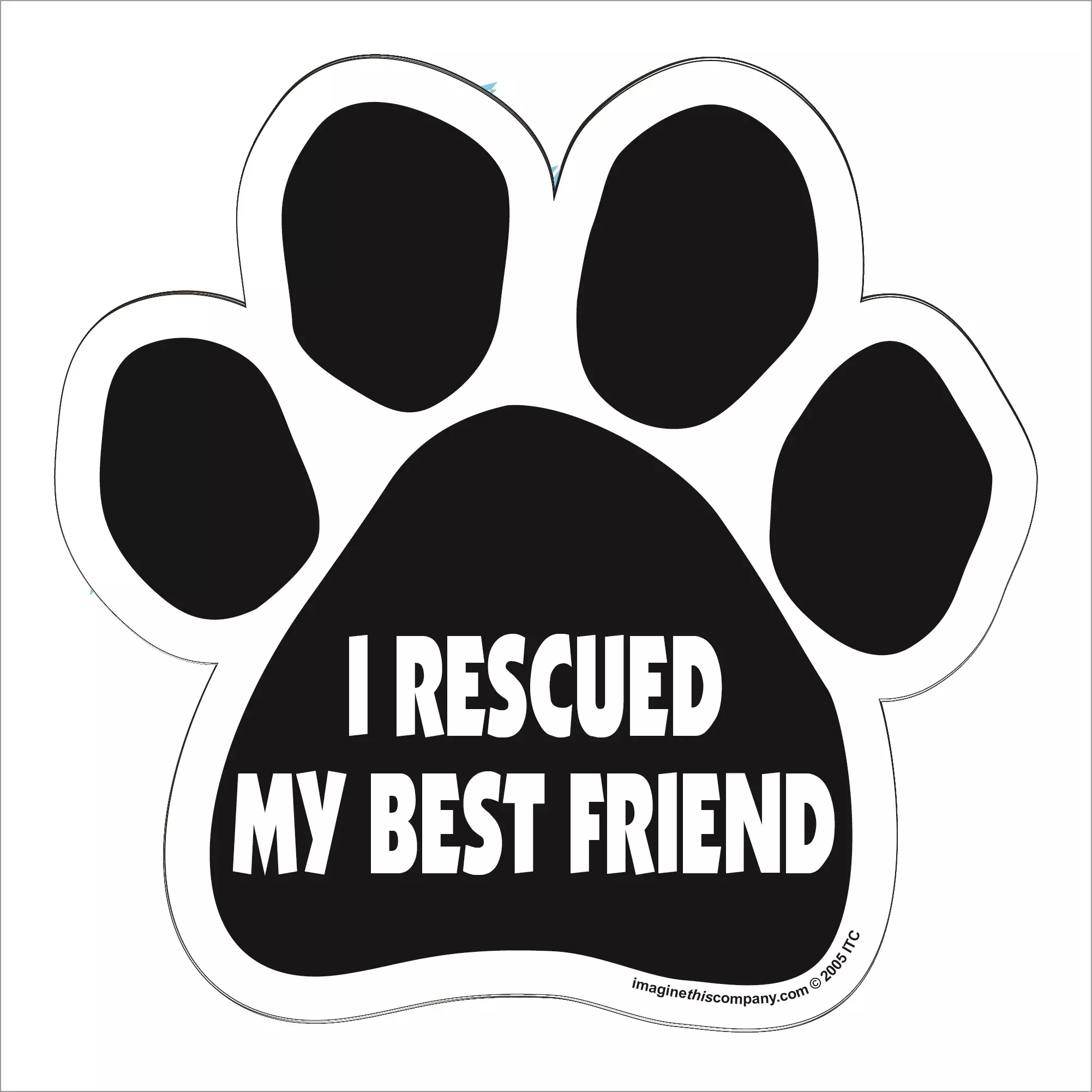 Car Magnet – I rescued my best friend