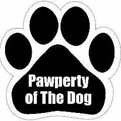 Car Magnet – Pawperty of The Dog