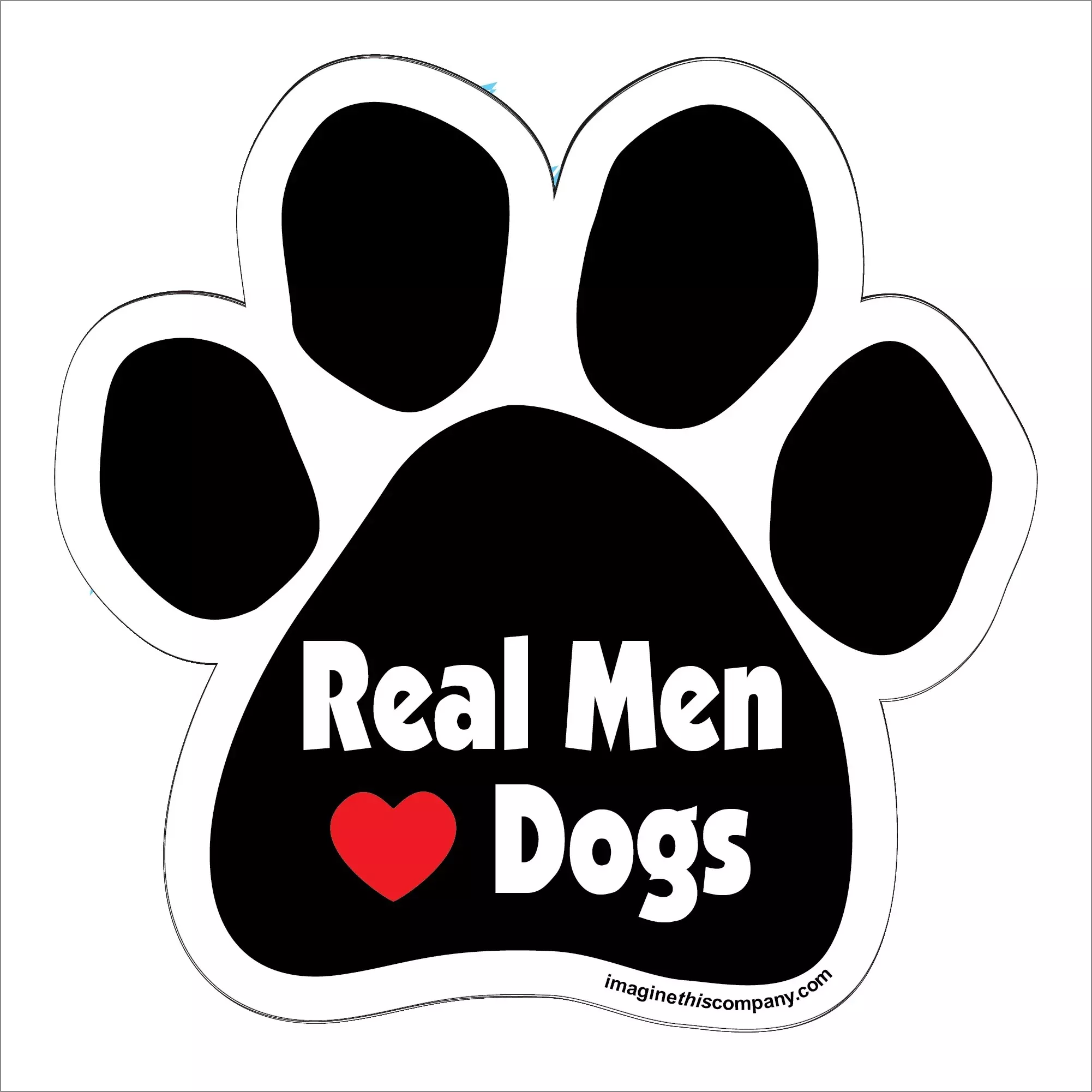 Car Magnet – Real Men Love Dogs
