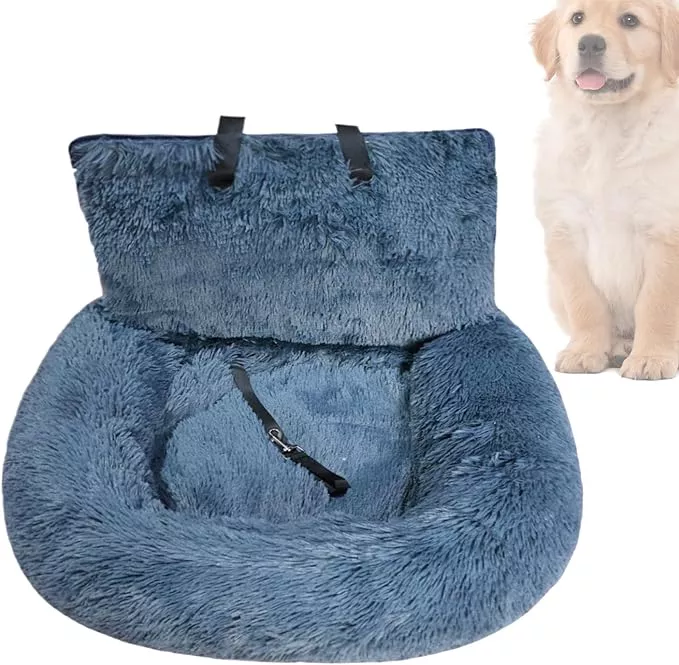Car Seat Dog Medium – Modern Plush Non Slip, Sleek, Travel, Bed Pet, Cushion Traveling Camping Kitten Road | Multipurpose Outdoor Indoor Utility Ergonomic Portable Compact