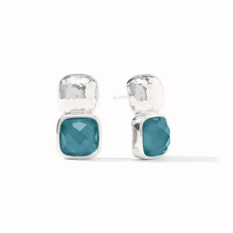 Catalina Earring – Iridescent Montana Blue