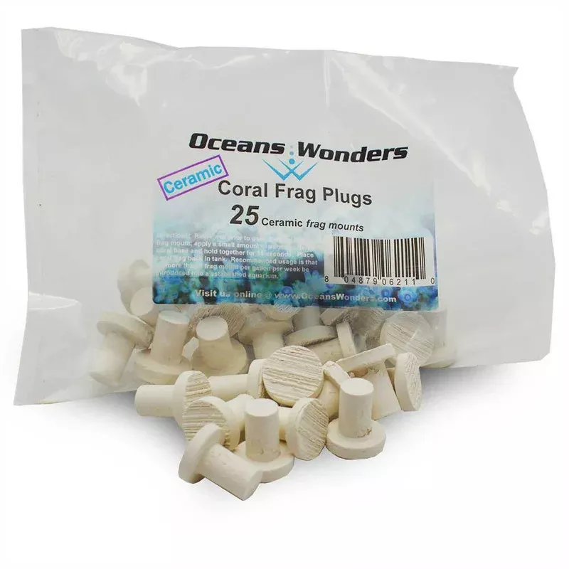 Ceramic Coral Frag Plugs 3/4 (25 pc) – Oceans Wonders