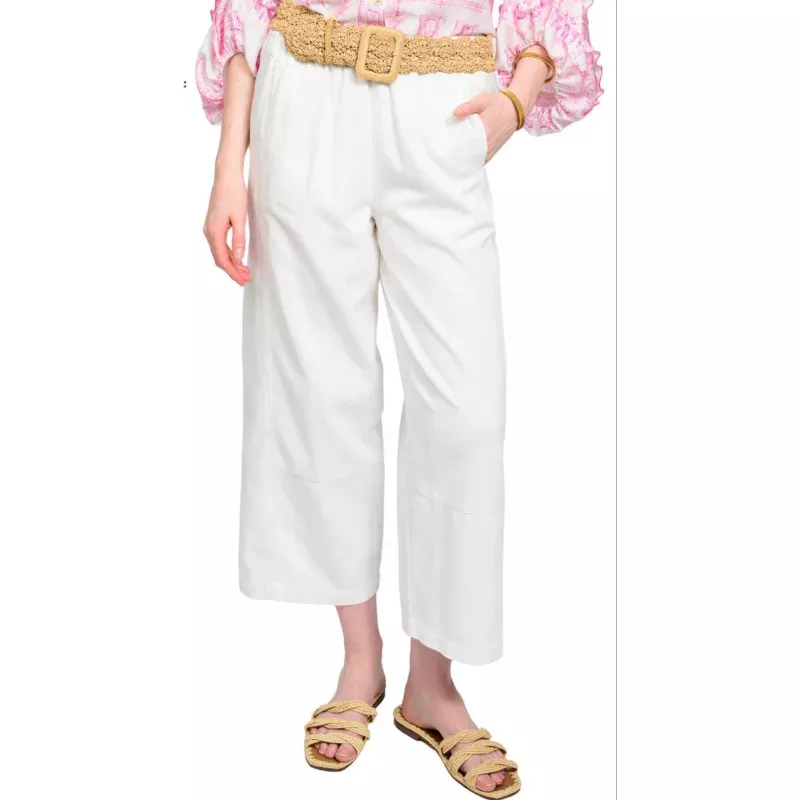 Cindy Luxe Barrel Pants|White|XS&S&M&L