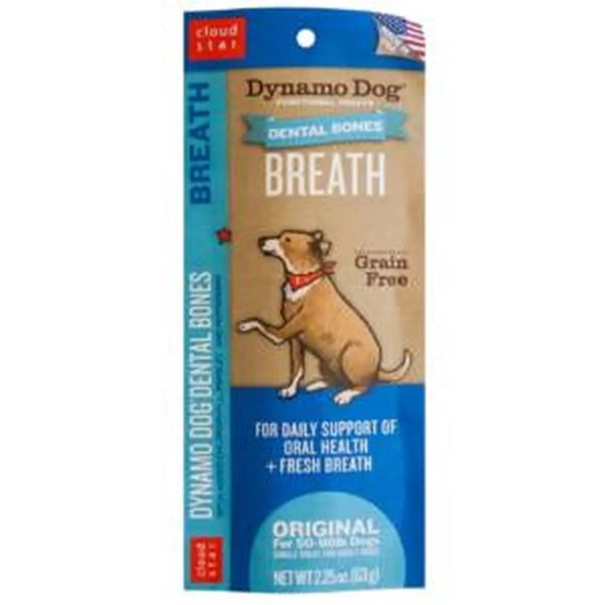 Cloud Star Dynamo Dog Functional Dental Bones: Small Bone, Single – Breath 25-1.5 oz.