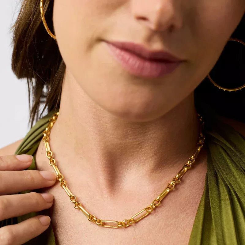 Colette Link Necklace|Gold