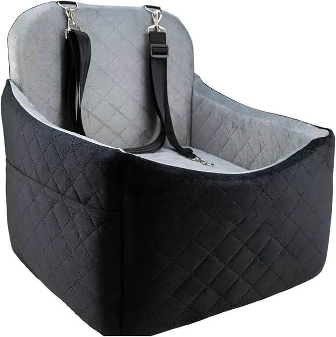 Comfortable Pet Boosters with Double Side Waterproofed Liners and Easyly Cover for Dog Dog Car Seat