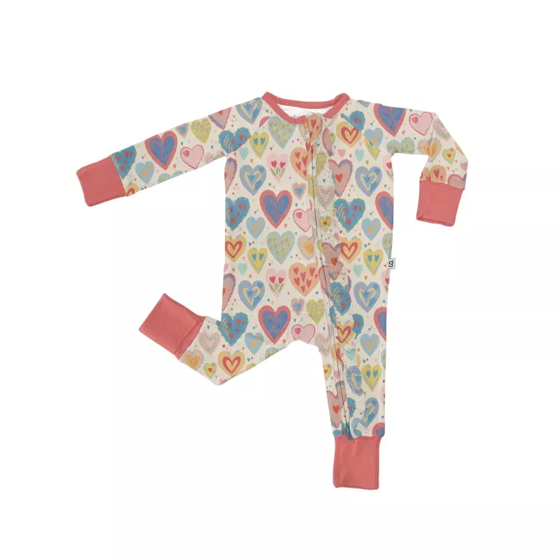 Convertible Zip Pajamas – Lovestruck