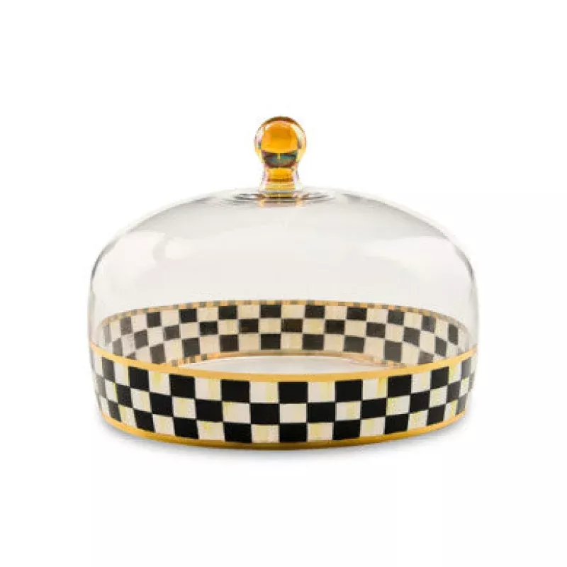 Courtly Check Glass Cake Dome